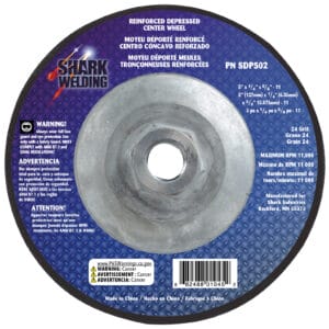 25 PK | Type 27 Aluminum Oxide Grinding Wheels Hubbed. 5" x 1/4"x 5/8-11NC - 24 Grit