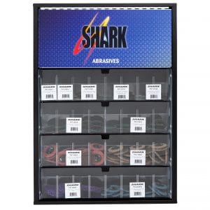 Abrasive Wall Display w/ 2" Cabinet - With Our Most Popular Abrasives
