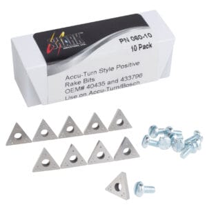 10 PK | Accu-Turn Bosch Style Positive Rake Bits