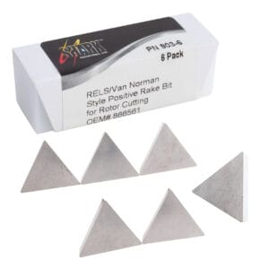 6 PK | Rels/Van Norman Positive Rake Bits