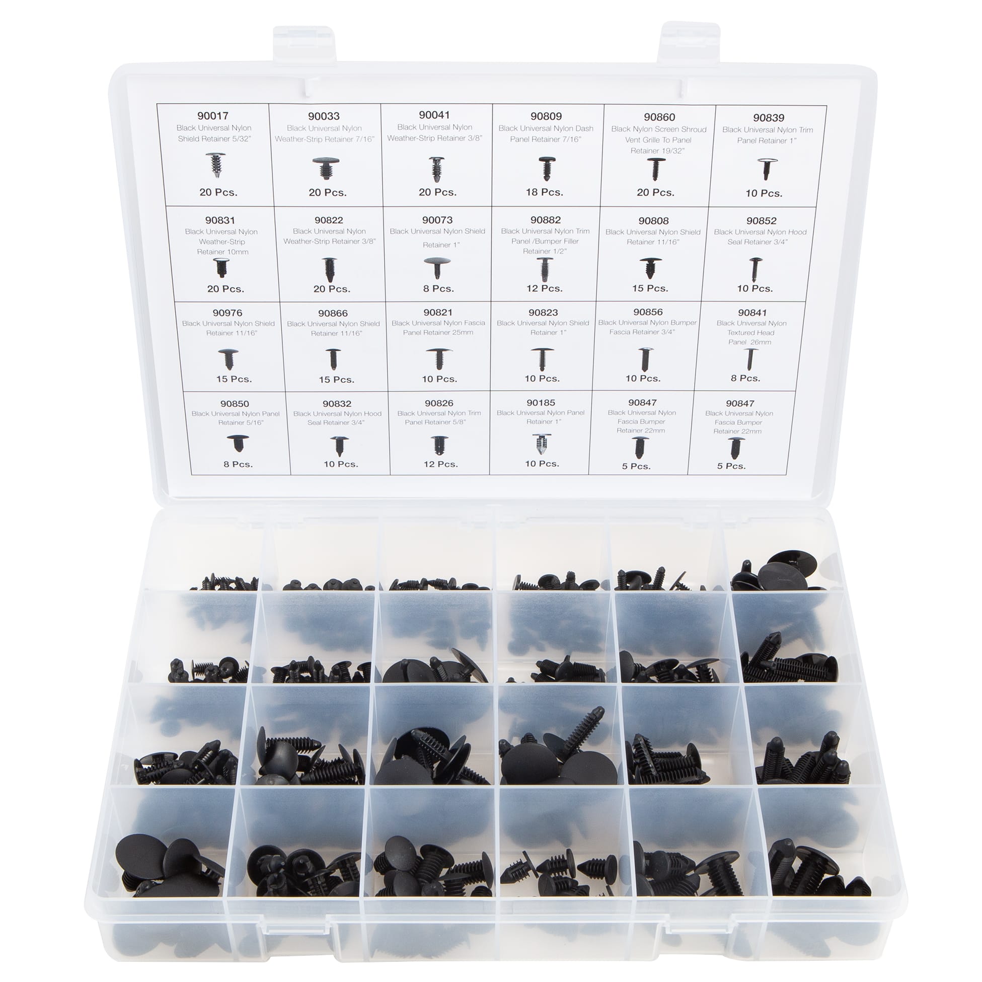 311 PC. Universal Nylon Retainer Assortment in 24 Compartments - OPK23 - Image 4
