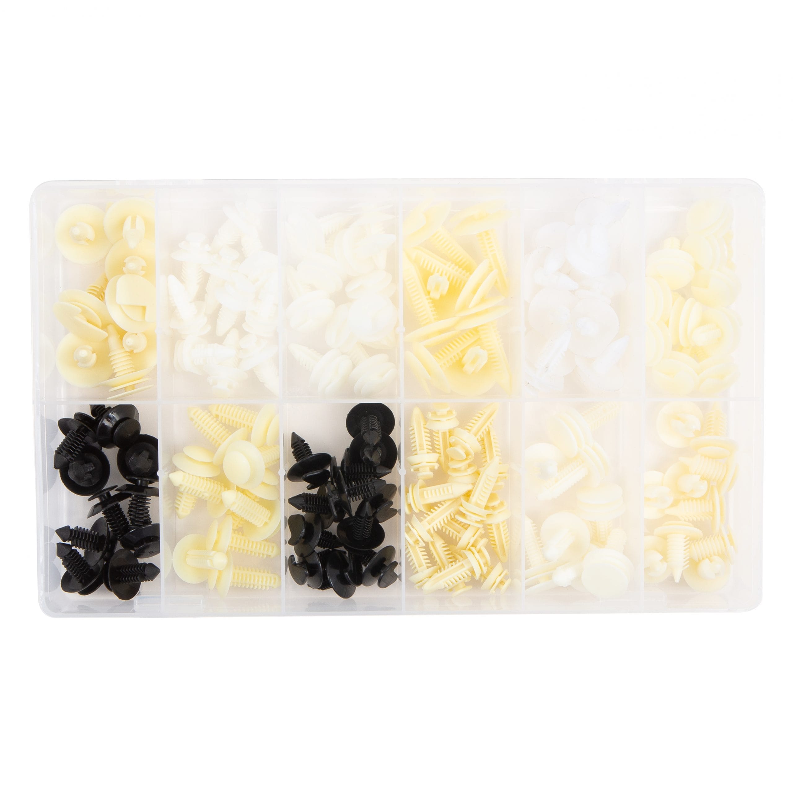 120 PC. Door Trim Panel Retainer Assortment in 12 Compartments - Image 3