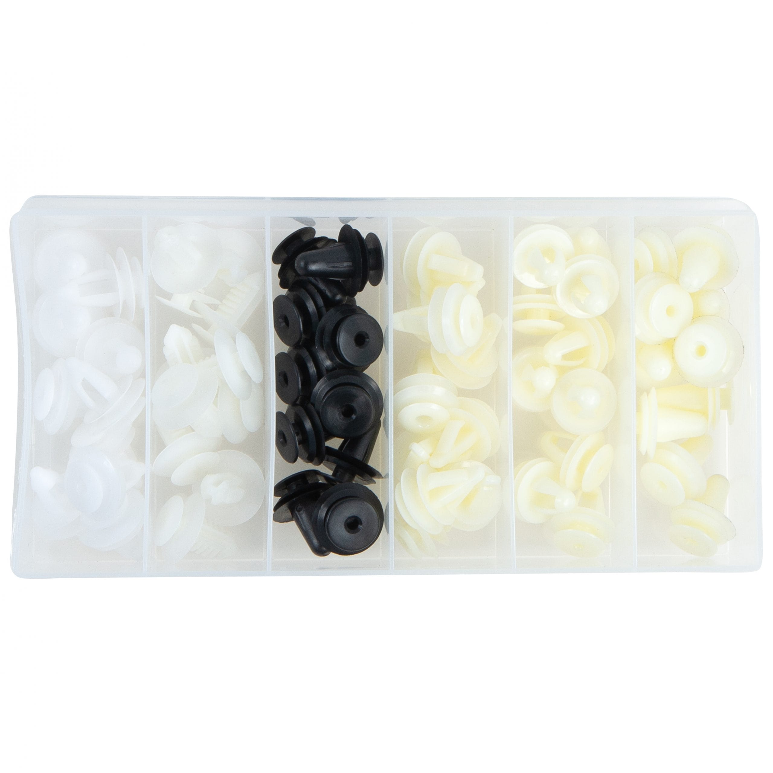 60 PC. Import Door Trim Panel Retainer Assortment in 6 Compartments - Image 3