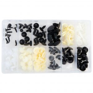 118 PC. GM Door and Panel Retainer Assortment in 12 Compartments