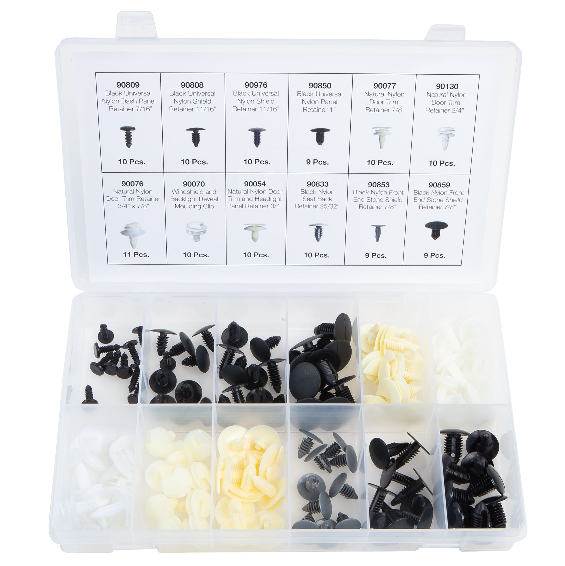 118 PC. GM Door and Panel Retainer Assortment in 12 Compartments - Image 3