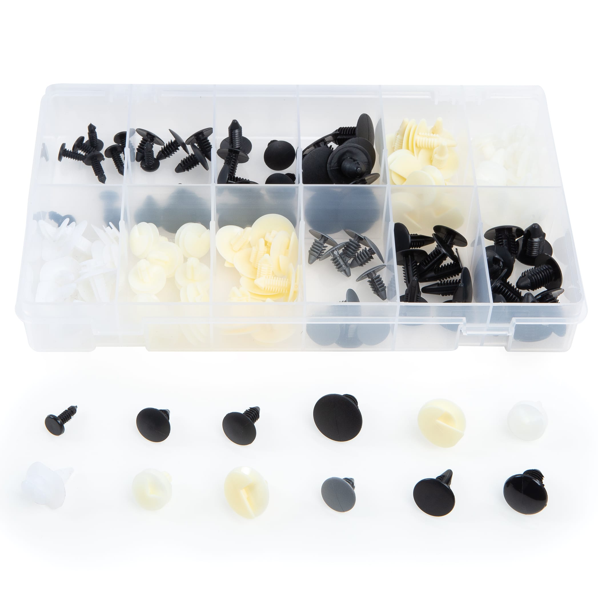 118 PC. GM Door and Panel Retainer Assortment in 12 Compartments - Image 4