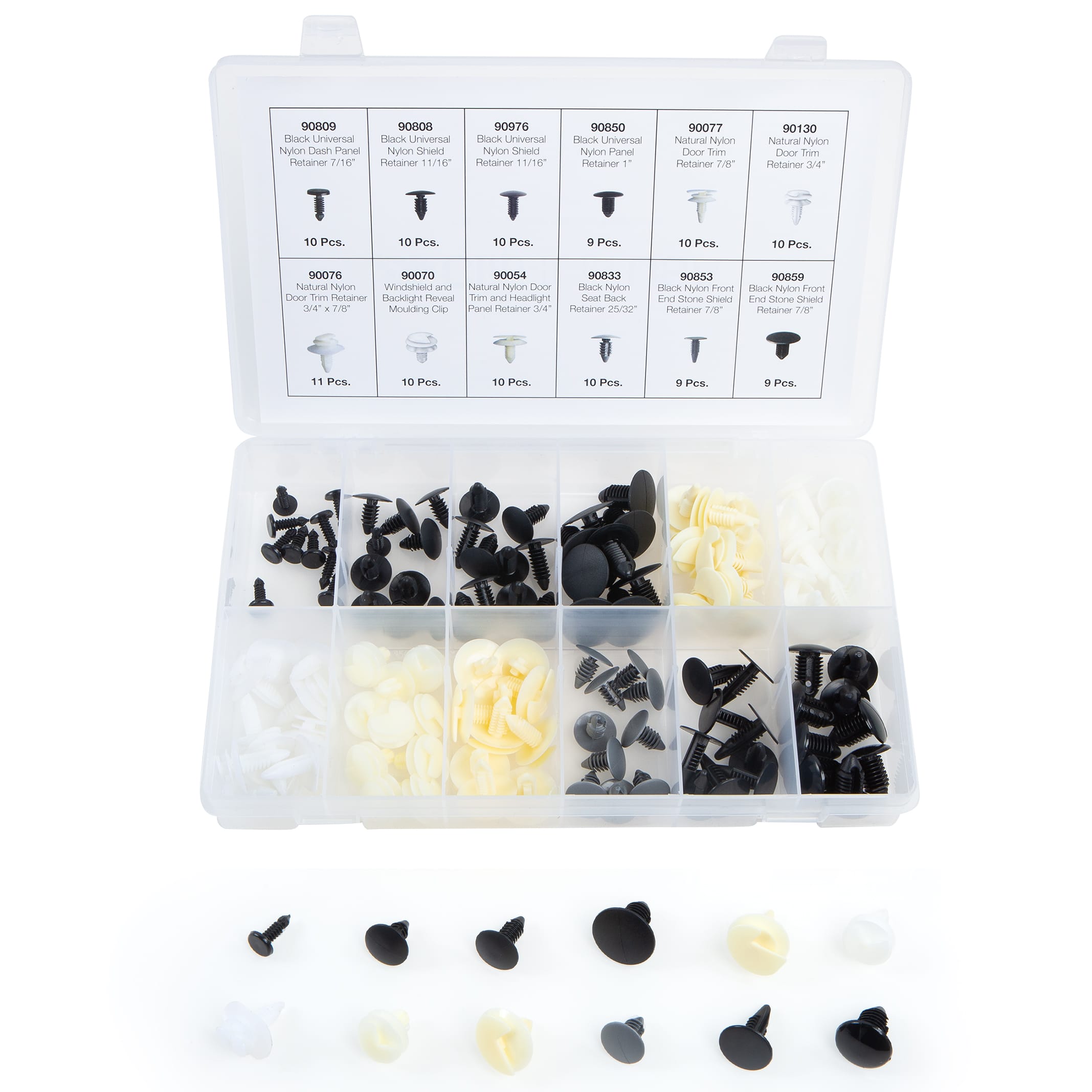 118 PC. GM Door and Panel Retainer Assortment in 12 Compartments - Image 5