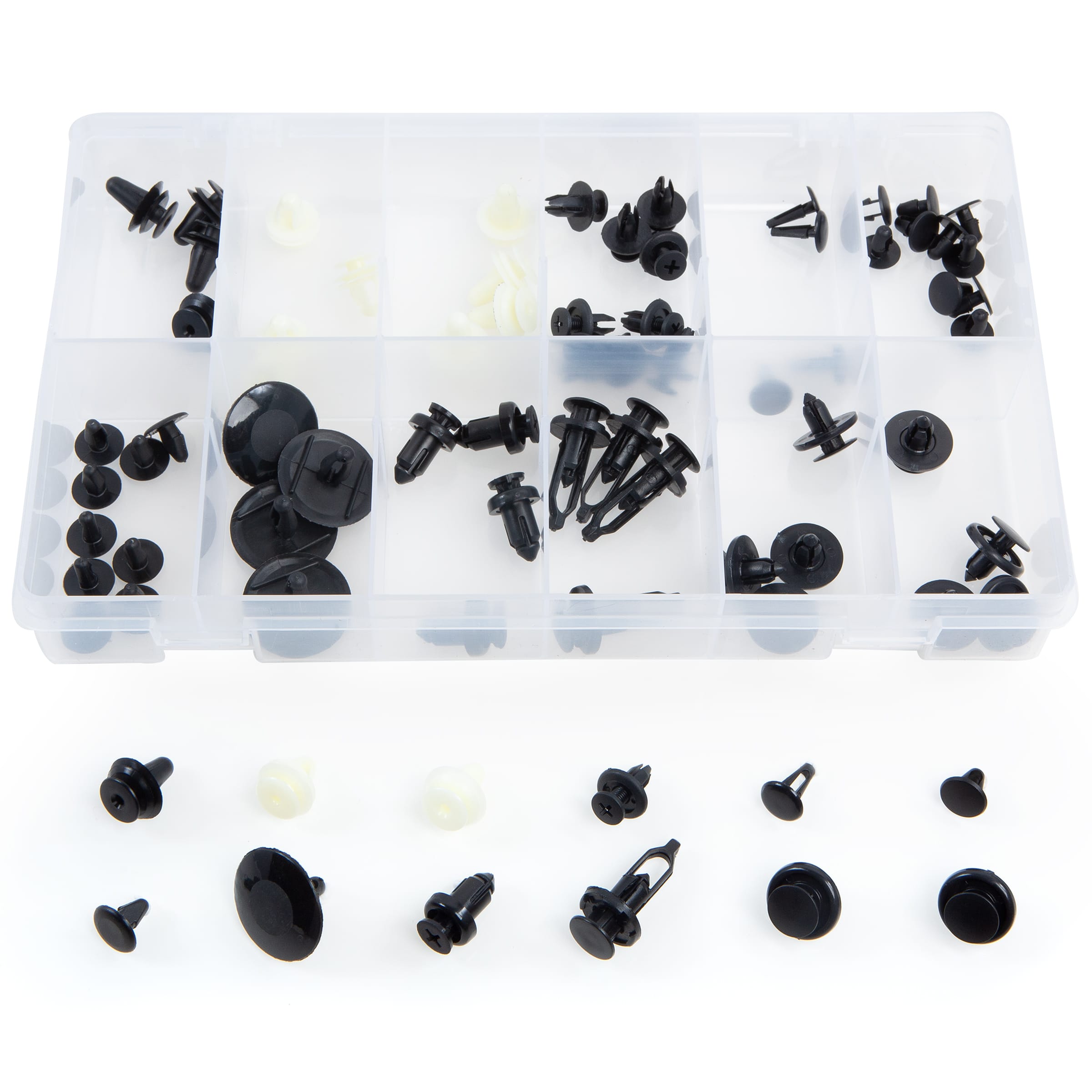 80 PC. Toyota Retainer Assortment in 12 Compartments - OPK92 - Image 4
