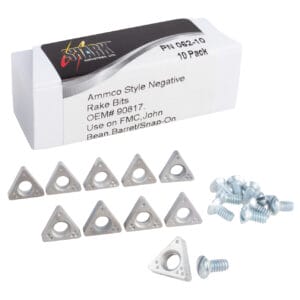 10 PK | Ammco Style Negative Rake Bits for Disc/Drum Brake Lathes, 90614-10