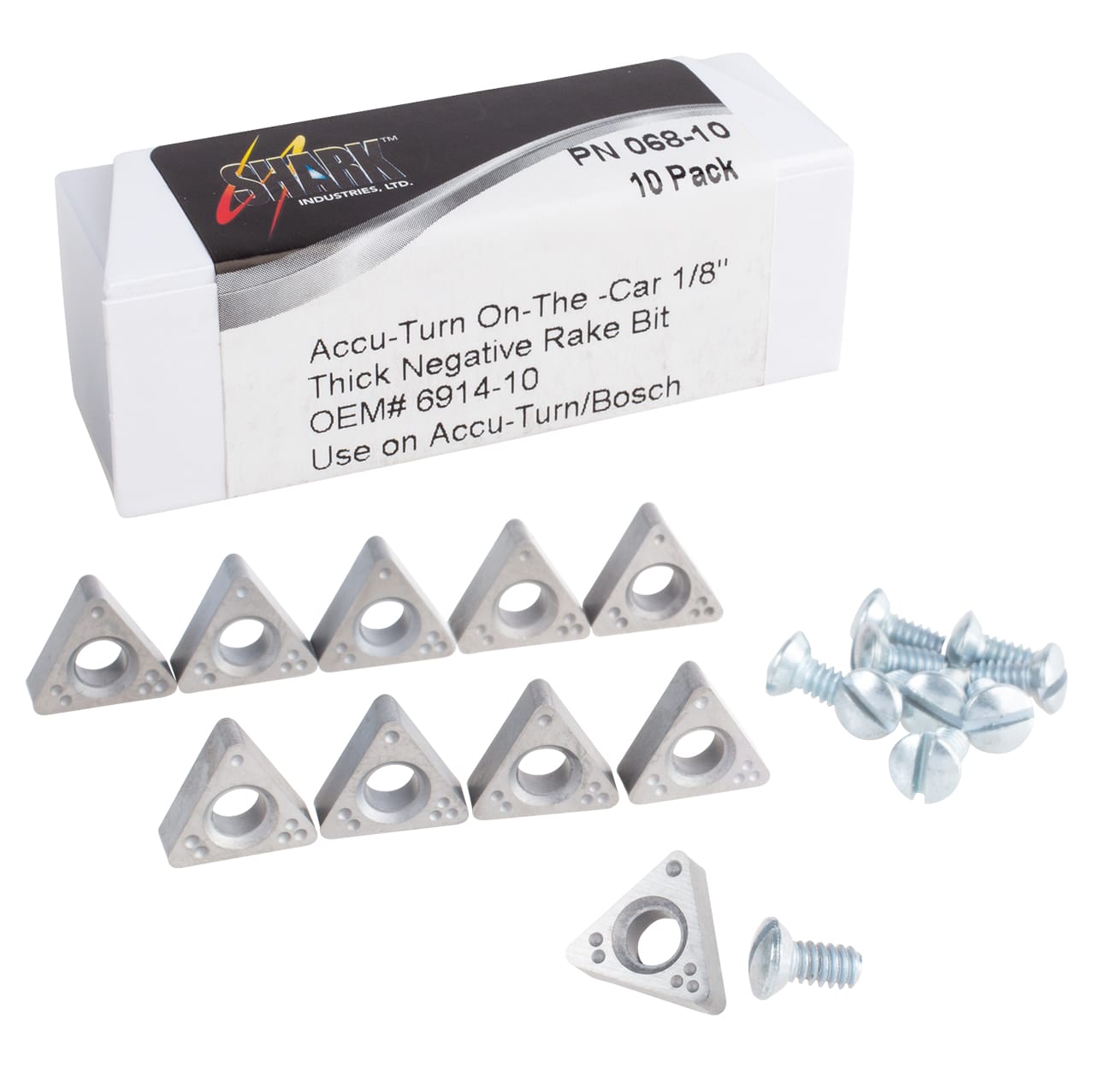 10 PK | Accu-Turn, Ammco, Bosch, and RTI Style Negative Rake On-The-Car Bits - Image 10