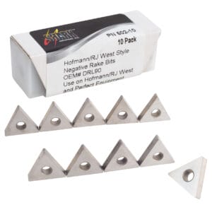 10 PK | Negative Rake Bit - Hofmann, Perfect, RJ West Style (screws not included)