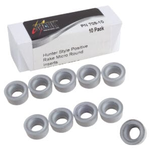 10 PK | Hunter Style On-the-Car Positive Rake Micro Round Bits (Screws Sold Separately)