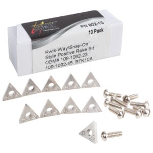 10 PK | Kwik-Way, Snap-On and RELS Style Positive Rake Bits