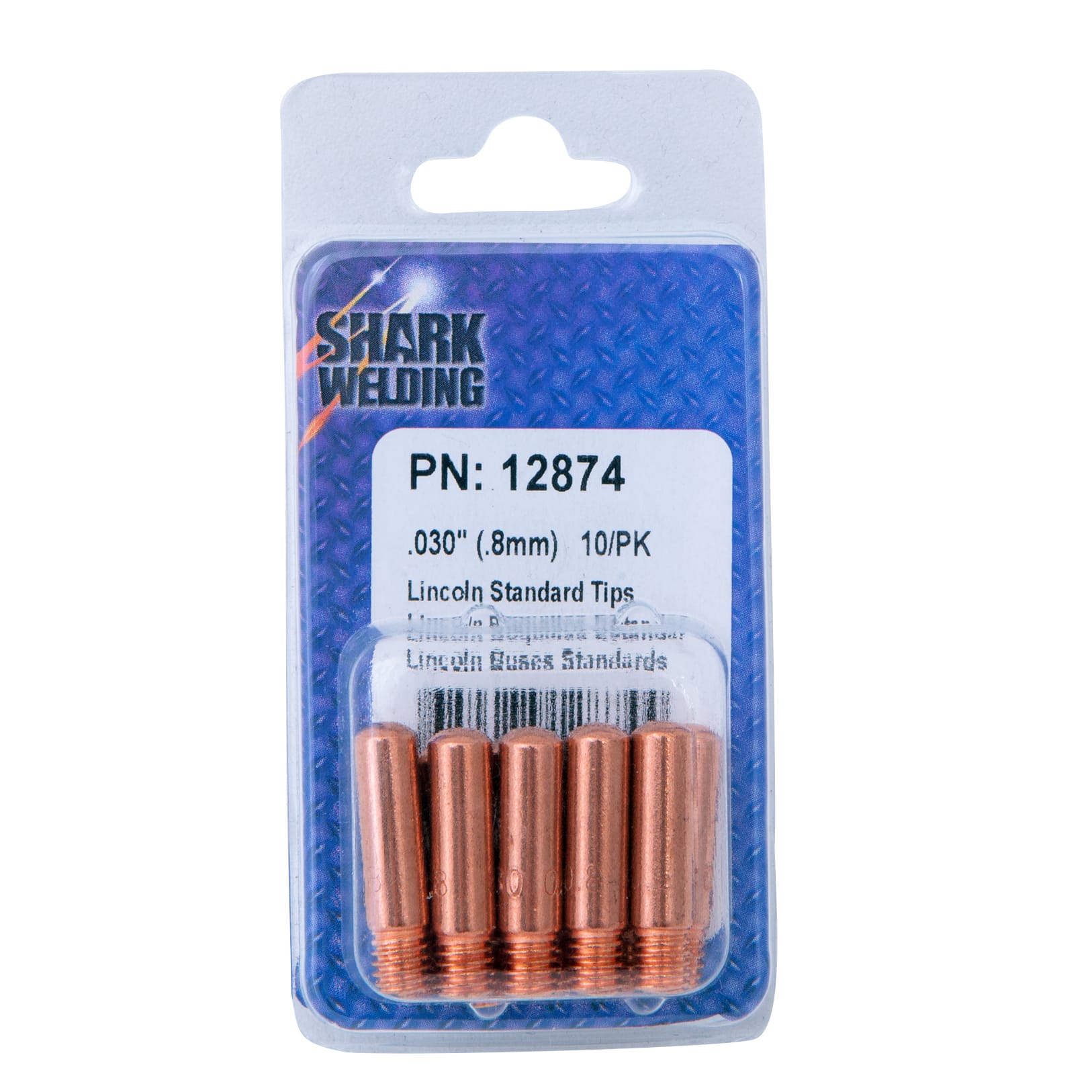 10 PK | Mig Welder Contact Tip (Standard) - Lincoln - Tip Size .030" - I.D. Size .8 mm - Image 3