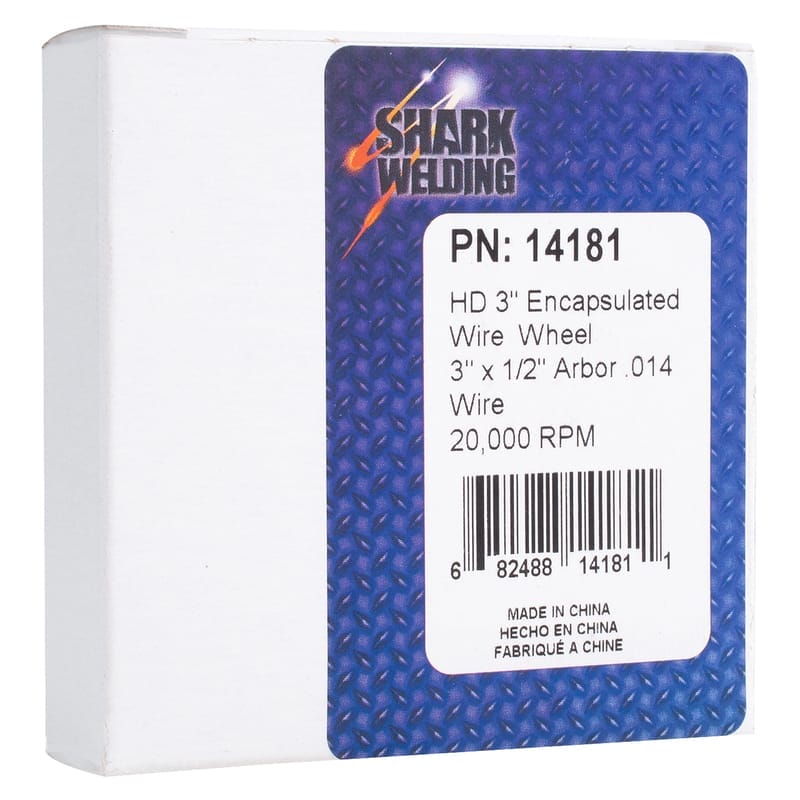 1 PK | HD Crimped Encapsulated Wire Wheel - 3'' x 1/2" Arbor - .014 Wire - Image 4