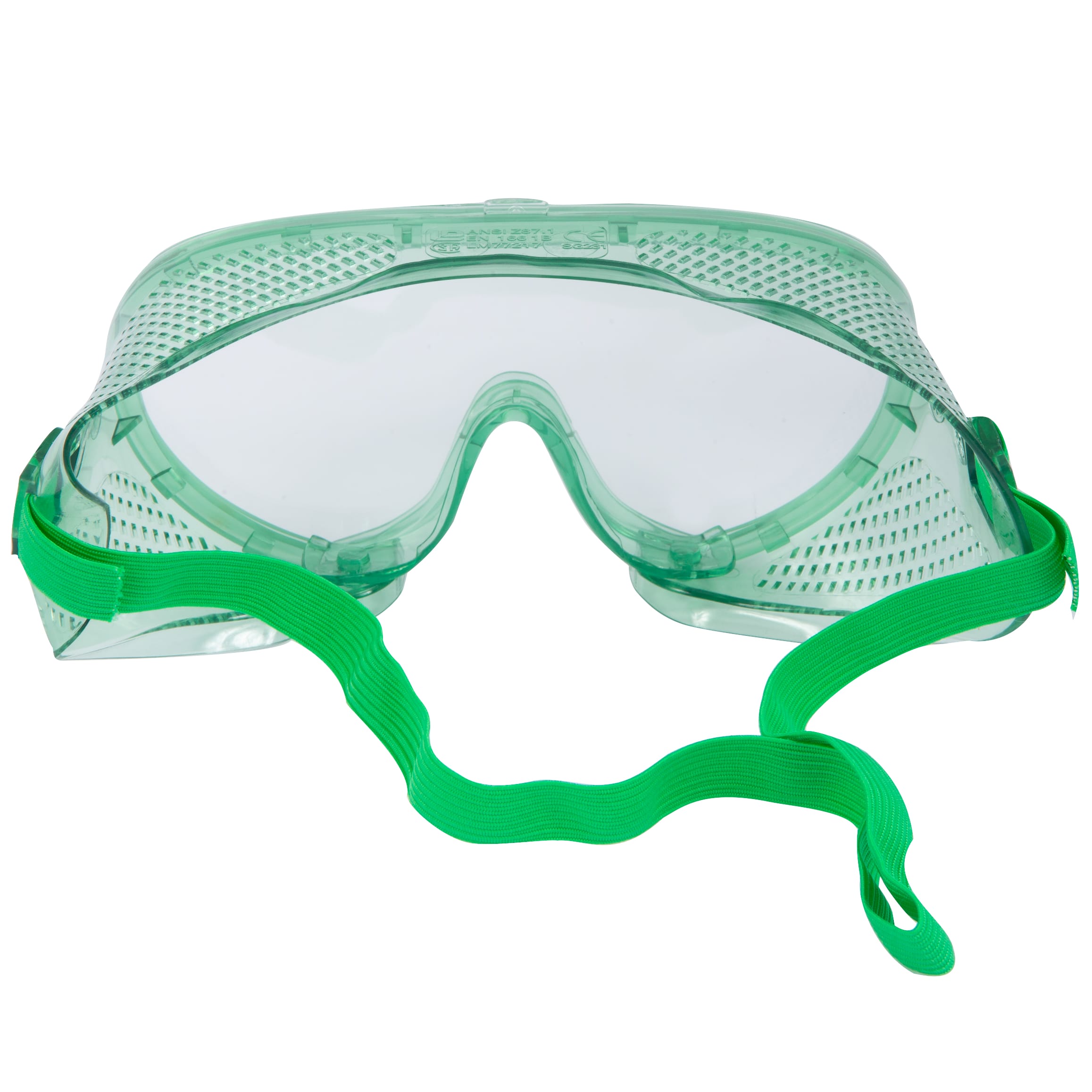Safety Goggles - Vented Light Green Plastic - Image 4