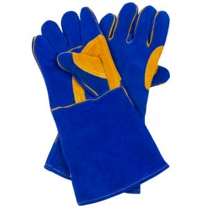 Welding Gloves - Blue Extra Heavy Duty Top of the Line, Size Large