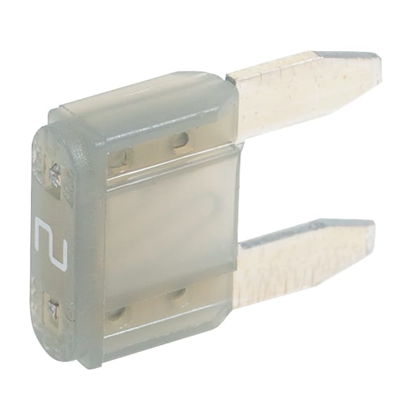 LIMITED STOCK! 100 PK | Mini Fuse 2 Amp - Grey - Image 2