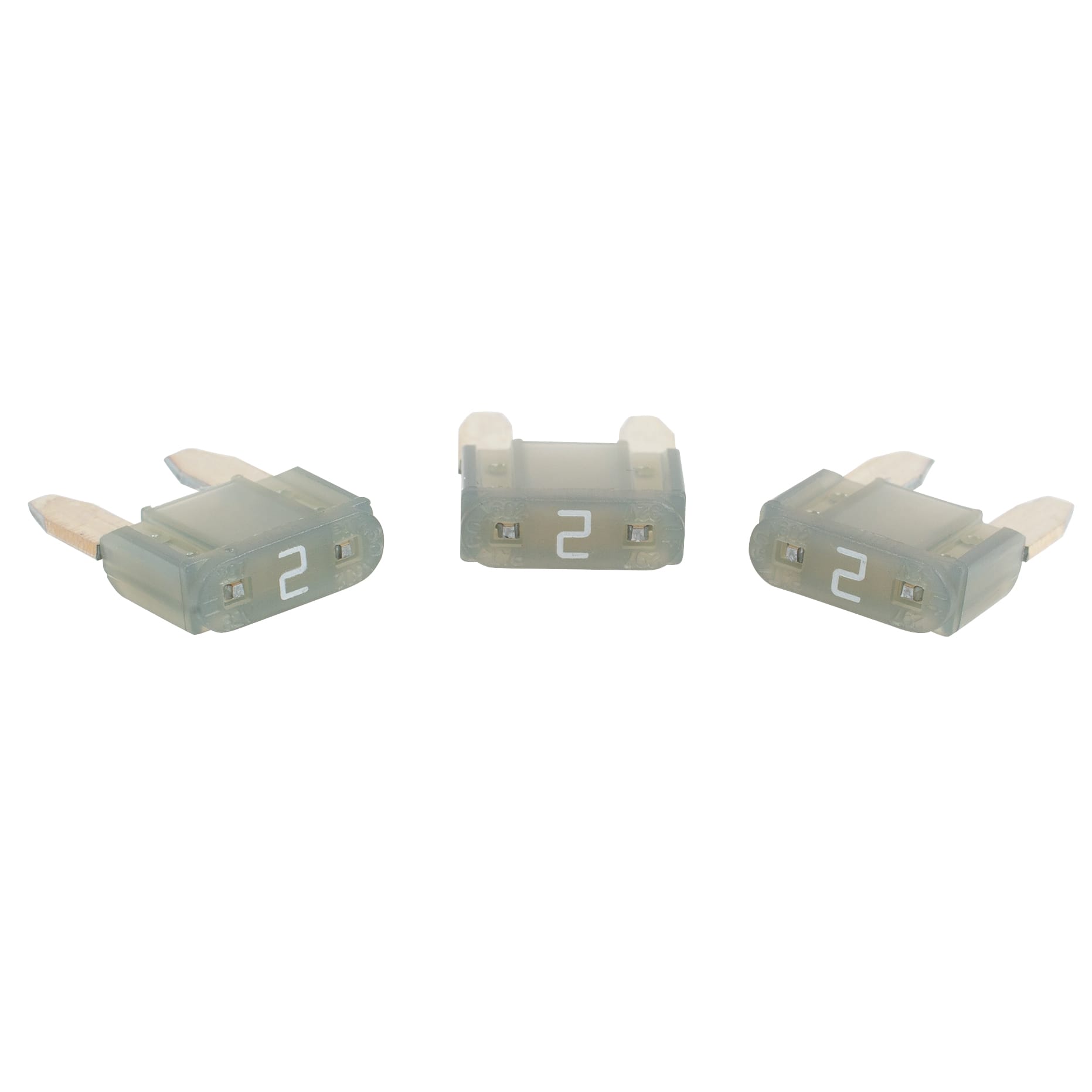LIMITED STOCK! 100 PK | Mini Fuse 2 Amp - Grey - Image 4