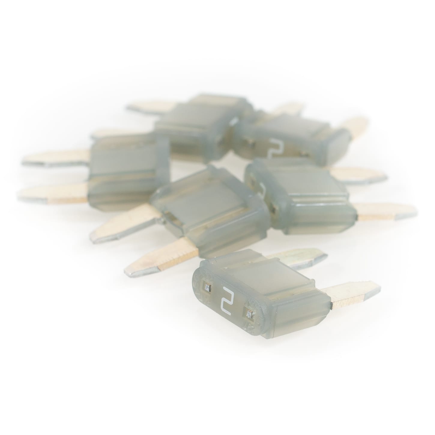 LIMITED STOCK! 100 PK | Mini Fuse 2 Amp - Grey - Image 5