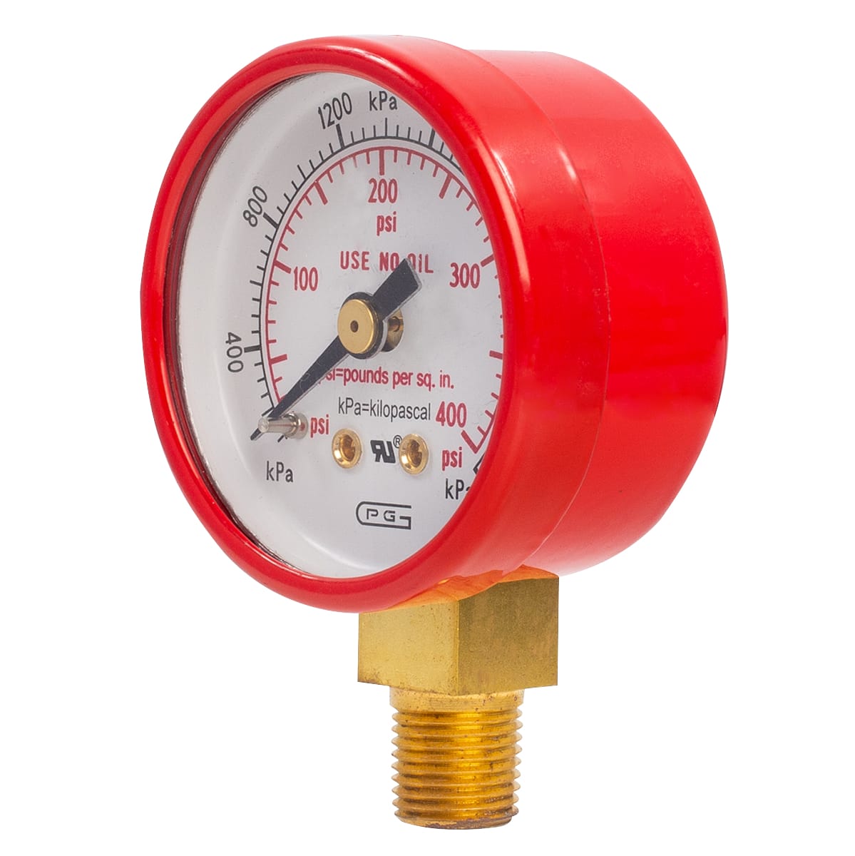 Light Duty Oxygen-Acetylene Gauge made of high quality brass - 1 1/2" - Image 3