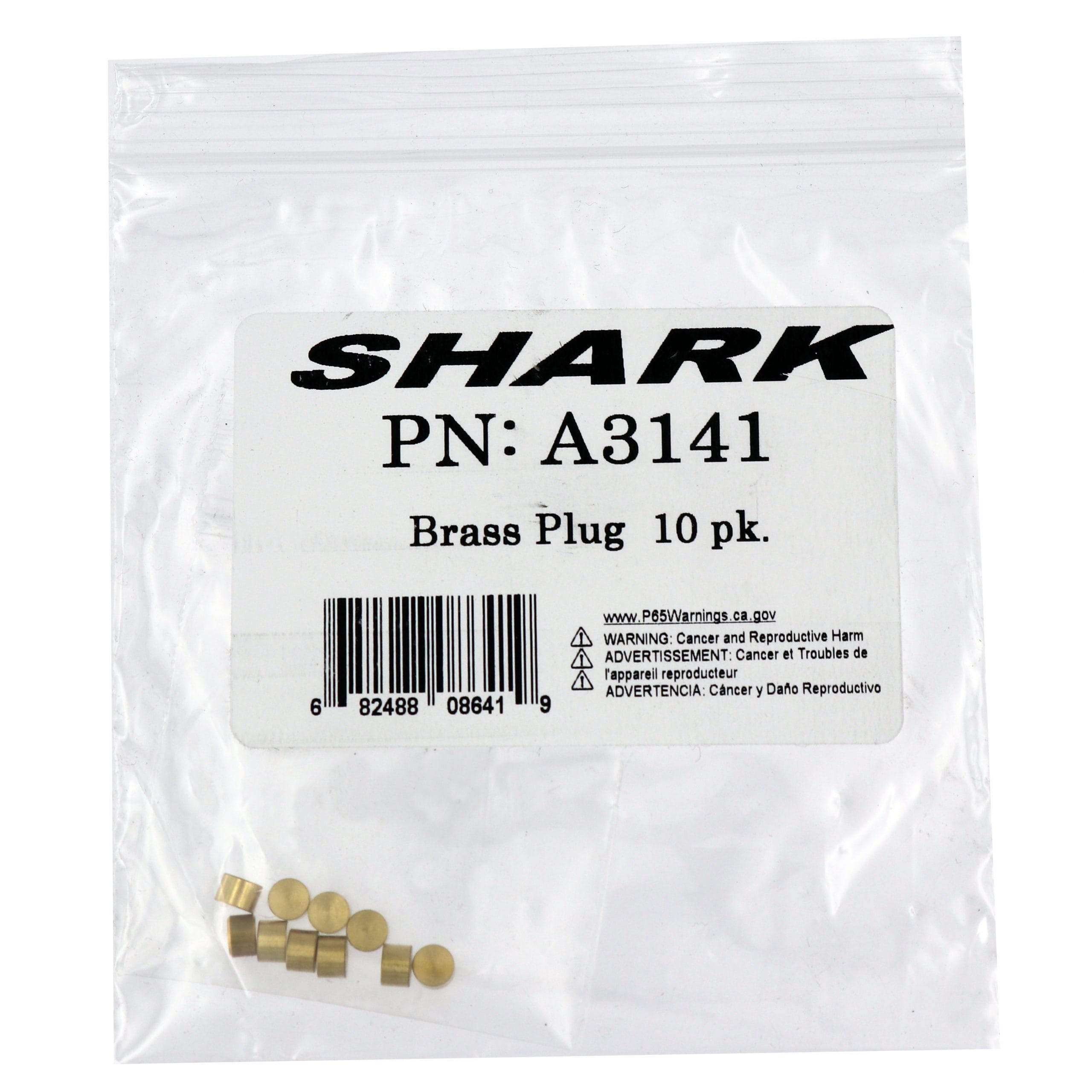 10 PK | Brass Plug .125 x .25 (Ammco 3141) - Image 3