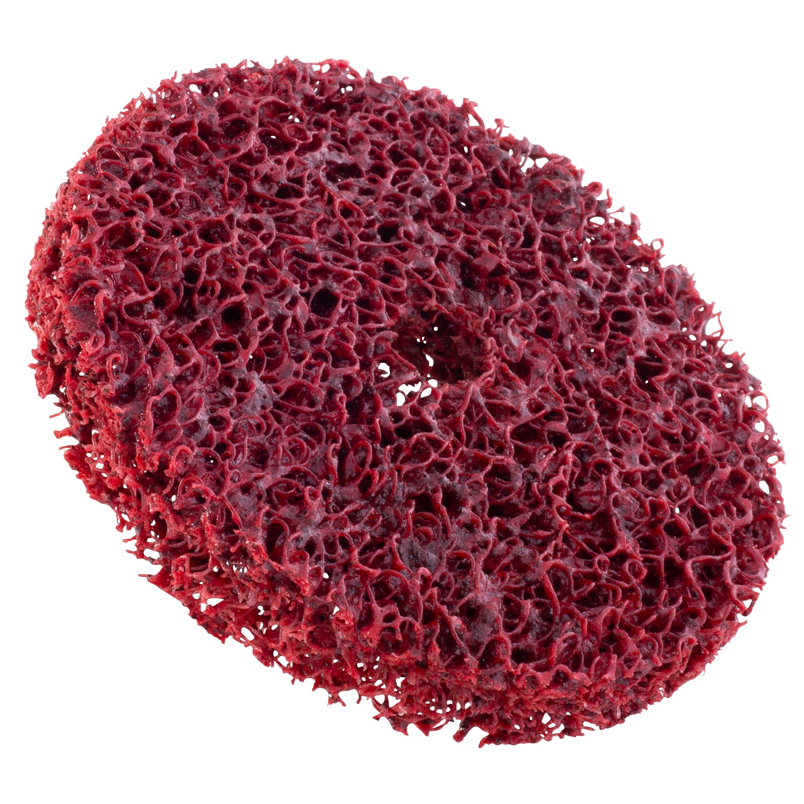 Strip-Brite Red Coarse Disc - 4" x 1/2" x 7/16" Arbor - Type 1 - Image 3