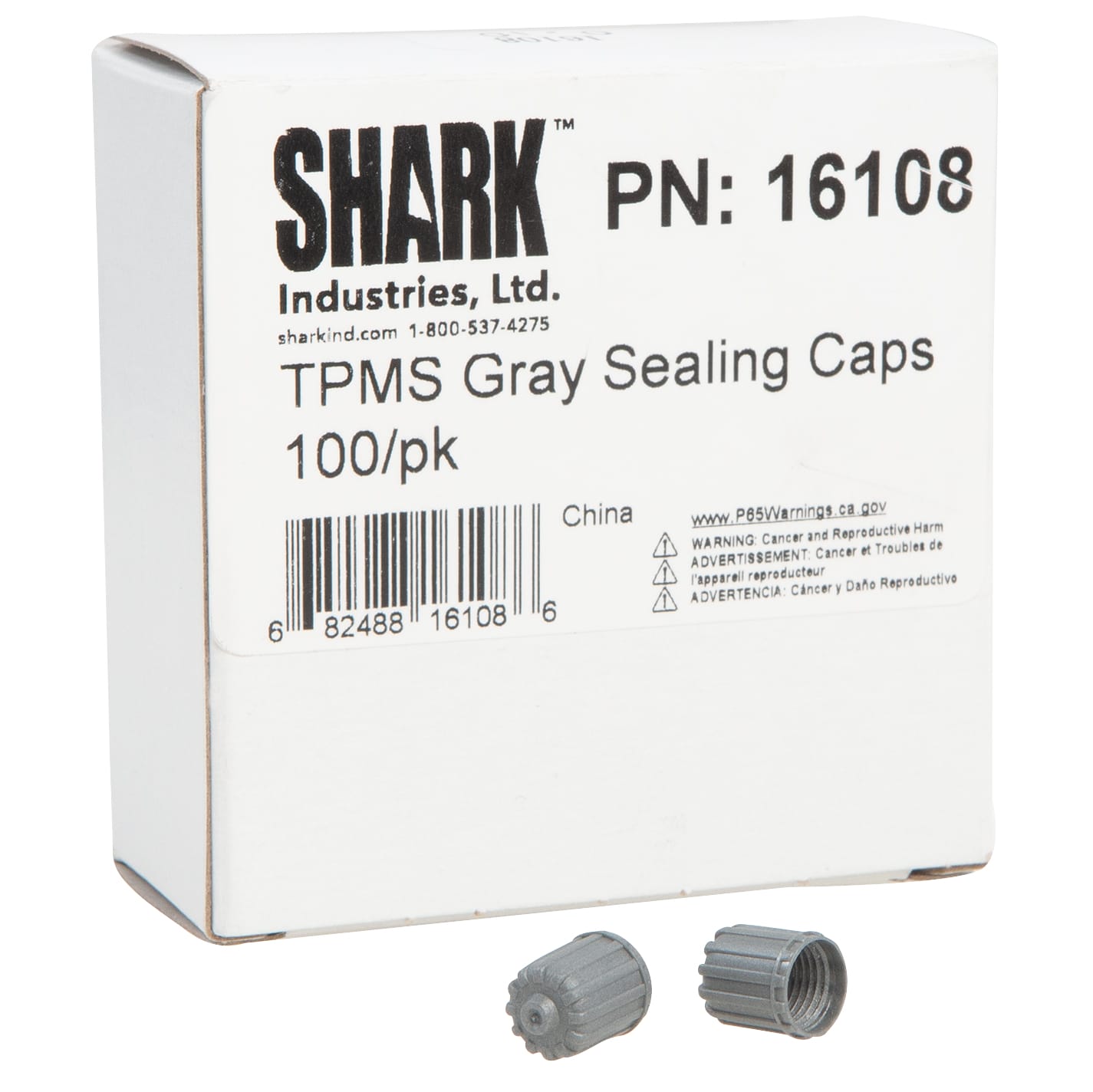 TPMS Gray Tire Stem Sealing Caps