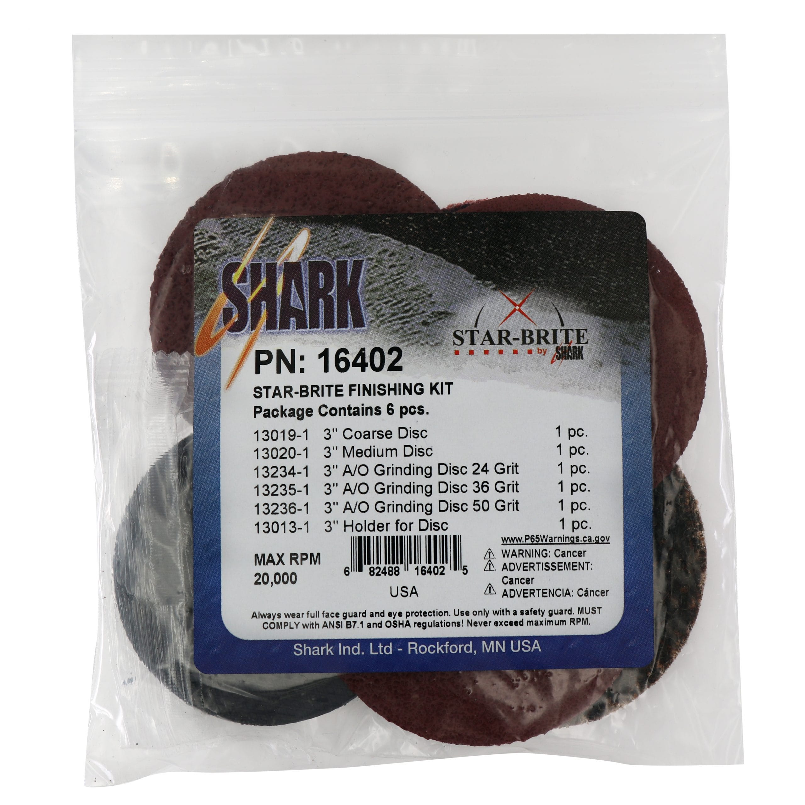 6 PC. Grinding Kit - 3" Mini Grinding & Surface Conditioning - Made in USA - Image 2
