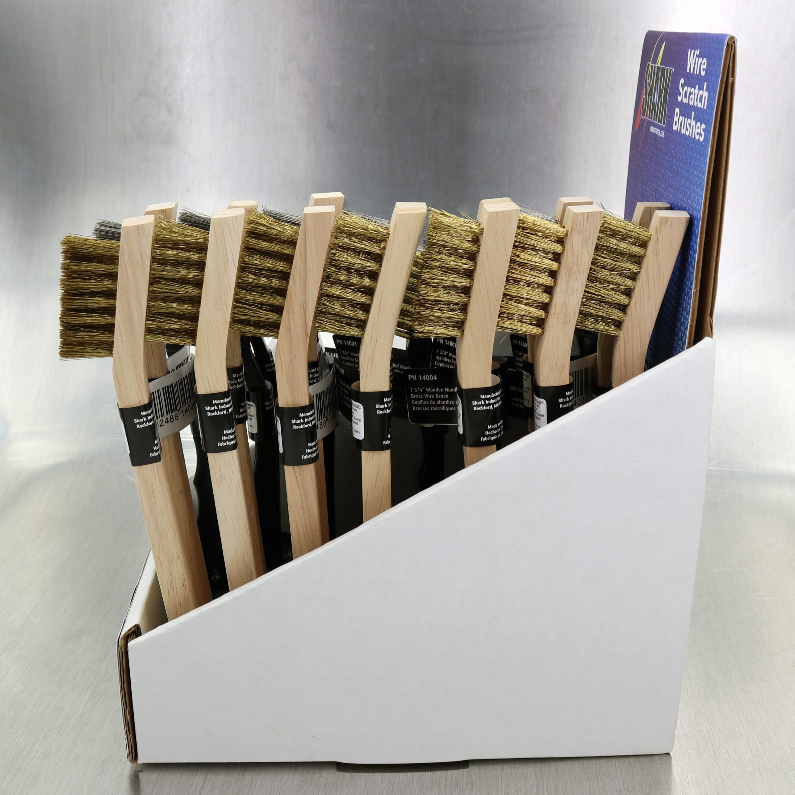 30 PC. Assortment | Wire Scratch Brushes with Display Box - Image 2