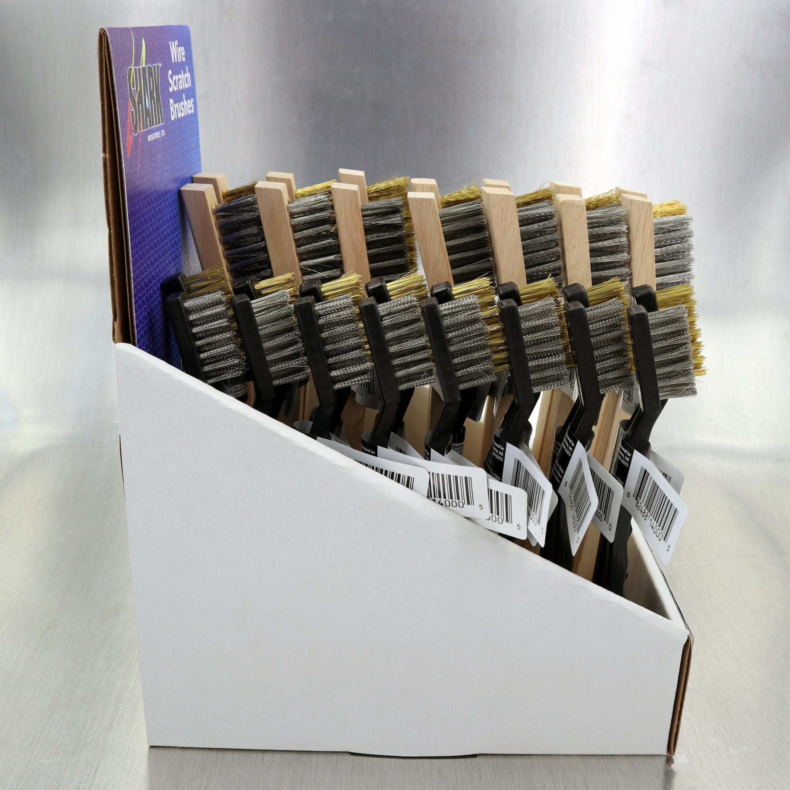 30 PC. Assortment | Wire Scratch Brushes with Display Box - Image 3