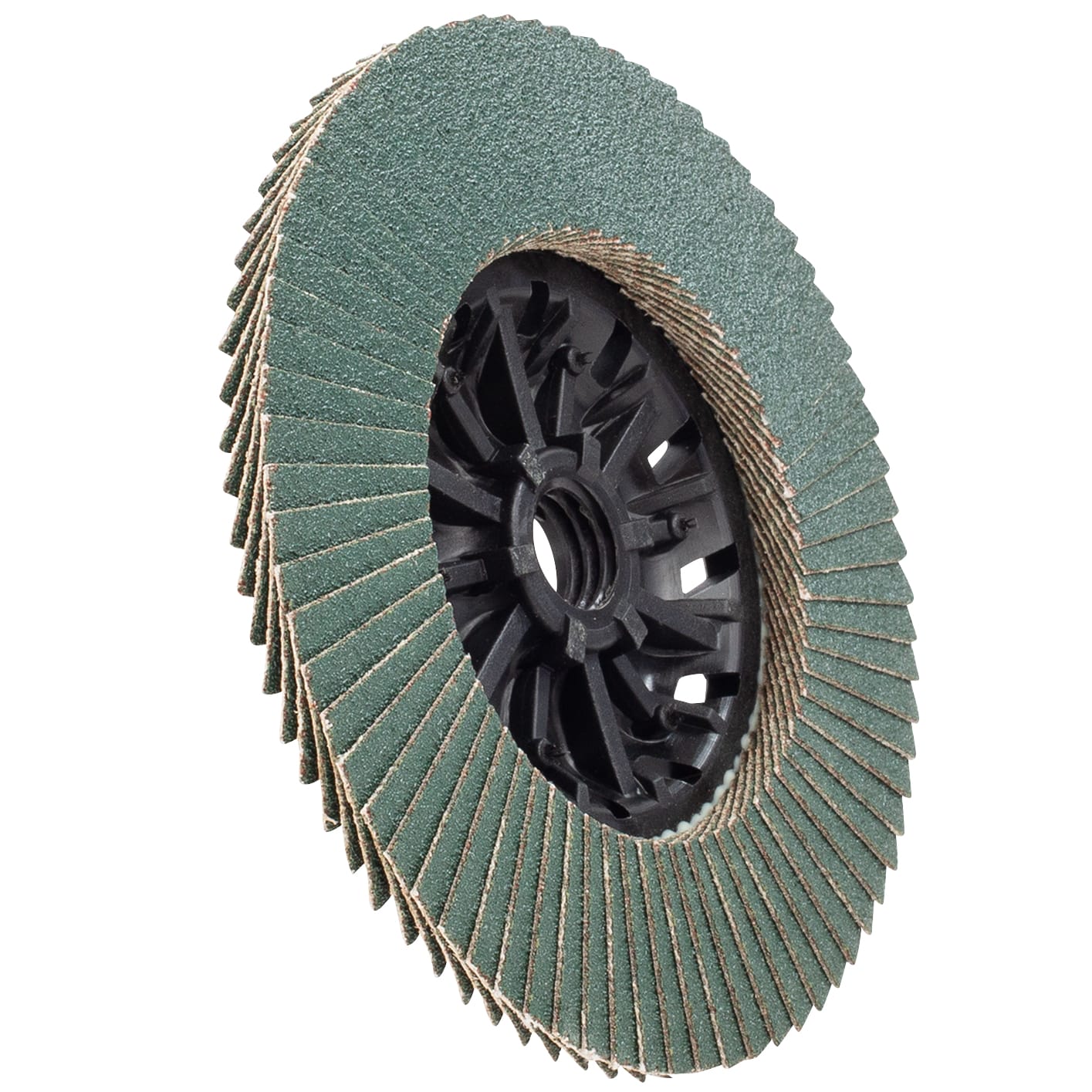 1 PK | Flap Disc - Type 27 - Plastic-Backed Zirconia - 4.5" x 5/8"-11 - 60 Grit - Image 3