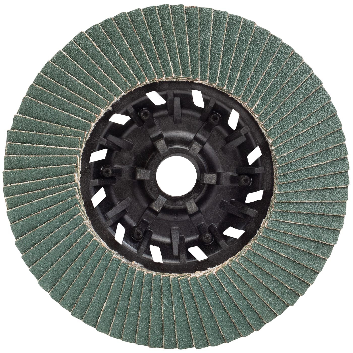 1 PK | Flap Disc - Type 27 - Plastic-Backed Zirconia - 4.5" x 5/8"-11 - 80 Grit - Image 2