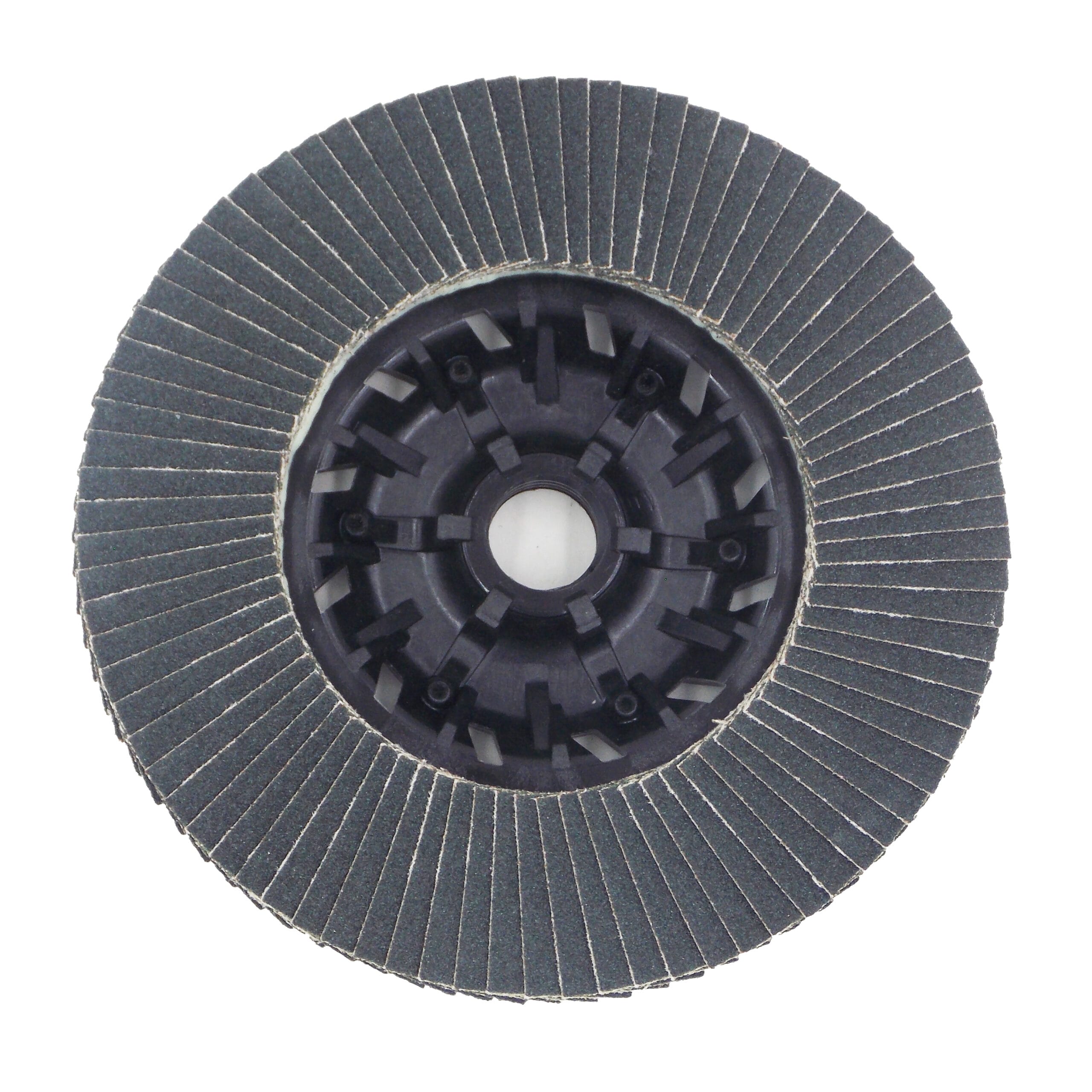 1 PK | Flap Disc - Type 29 - Belveled Plastic-Backed Zirconia - 4.5" x 5/8"-11 - 120 Grit - Image 2