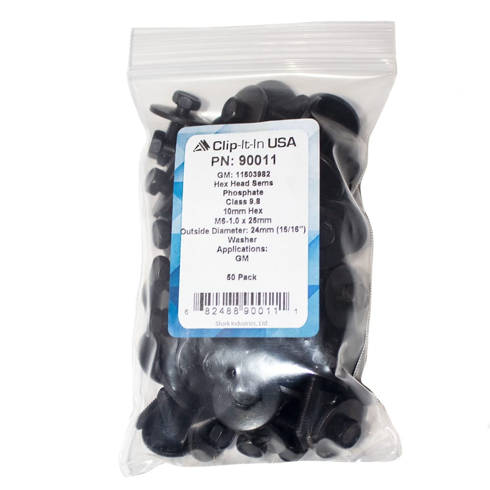 50 PK | 6-1.0 X 25mm Hex Head SEMS 24mm Outside Dia. - Image 4