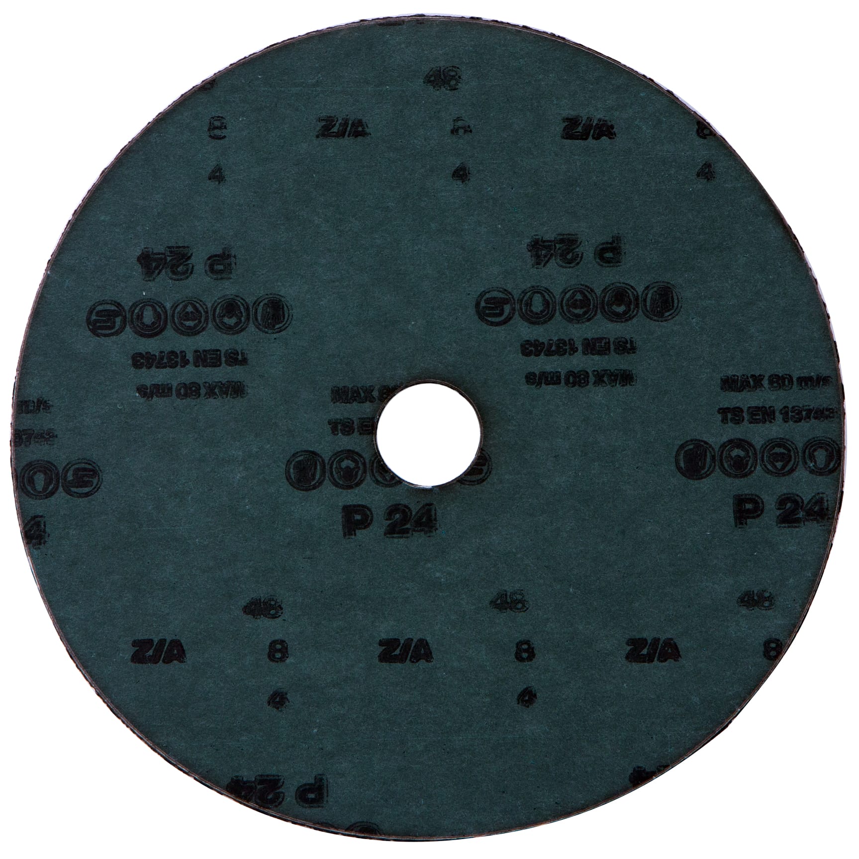 100 PK | Resin Fiber Disc - Zirconia - 7" x 7/8" - 24 Grit - Image 2
