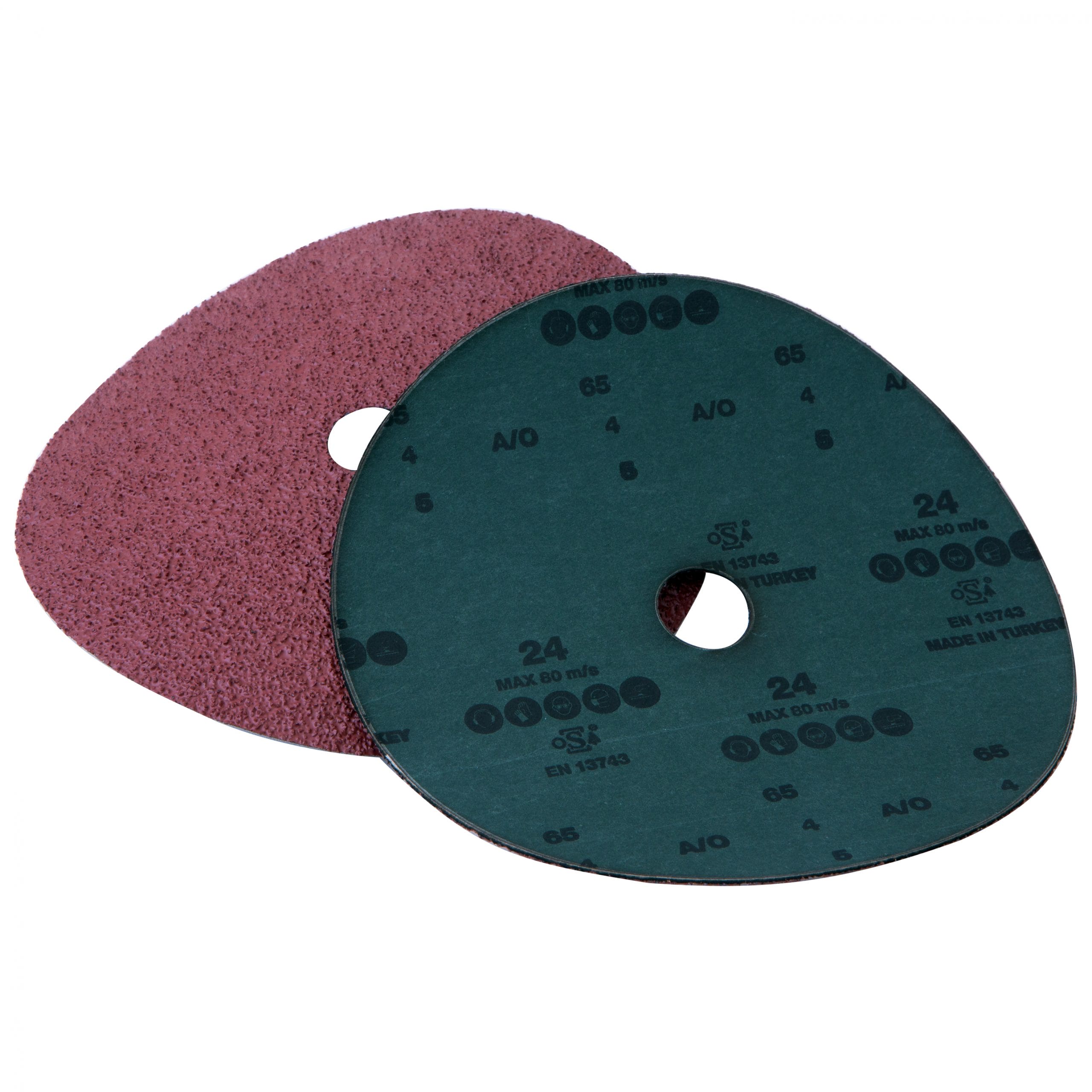LIMITED STOCK! 25 PK | Resin Fiber Disc - Zirconia - 4" x 5/8" - 50 Grit - Image 2