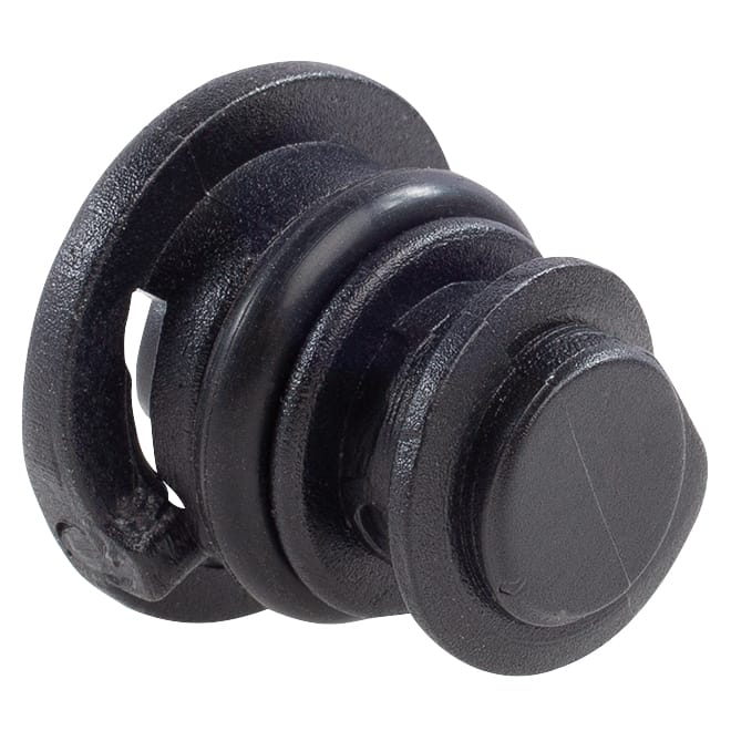 VW, Audi, Porsche Black Nylon Drain Plug (w/Gasket Replacement for 06L-103-801) - Image 3