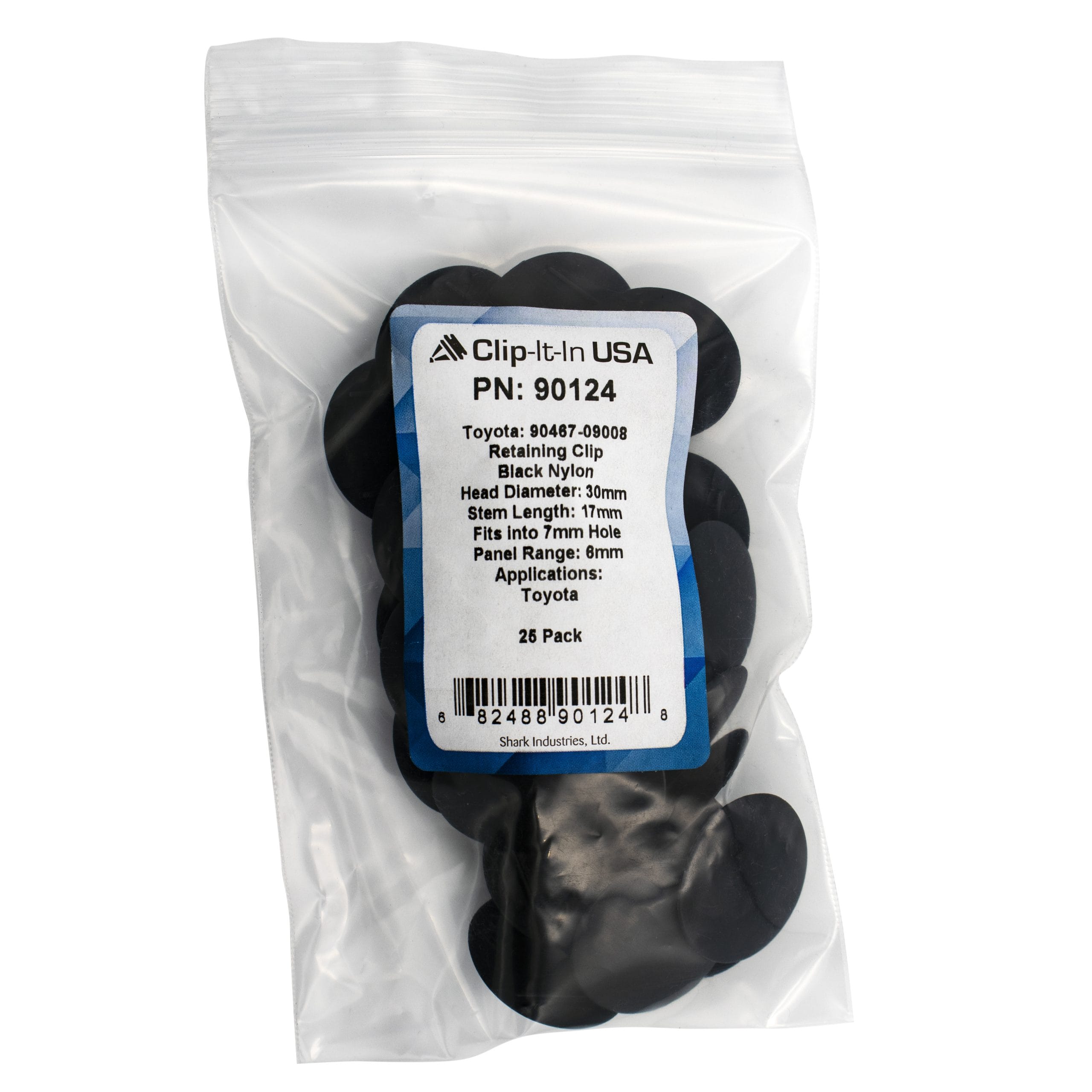 25 PK | Toyota Retaining Clip 30mm HD Dia. 17mm Length - Image 4