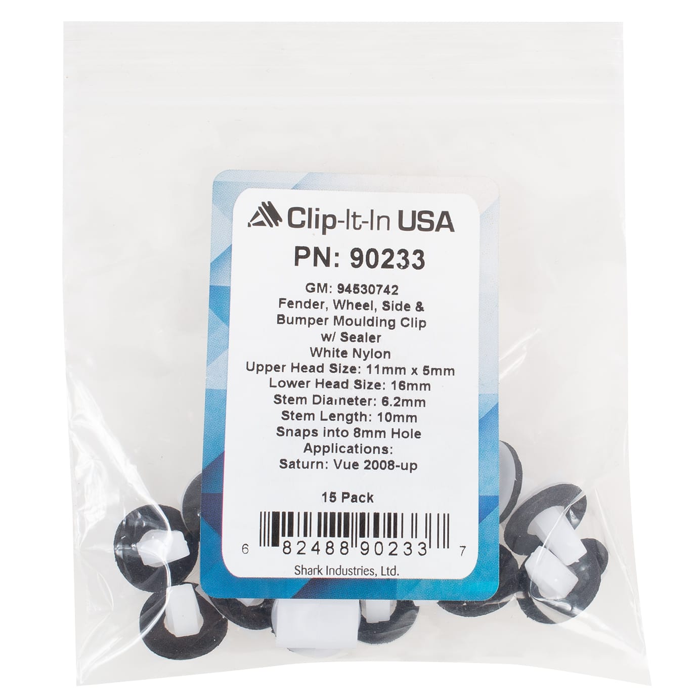 15 PK | Moulding Clip w/ Sealer - GM 94530742 - Image 5