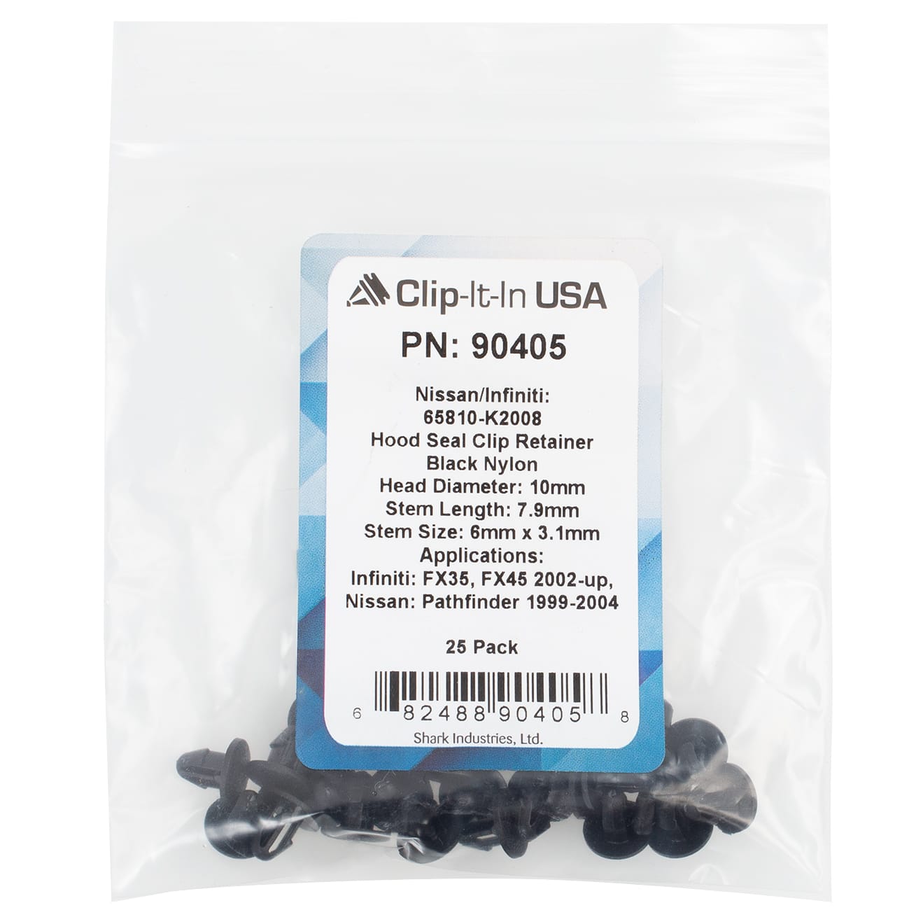 25 PK | Panel Retaineraining Clip - Nissan/Infiniti 65810-K2008 - Image 5