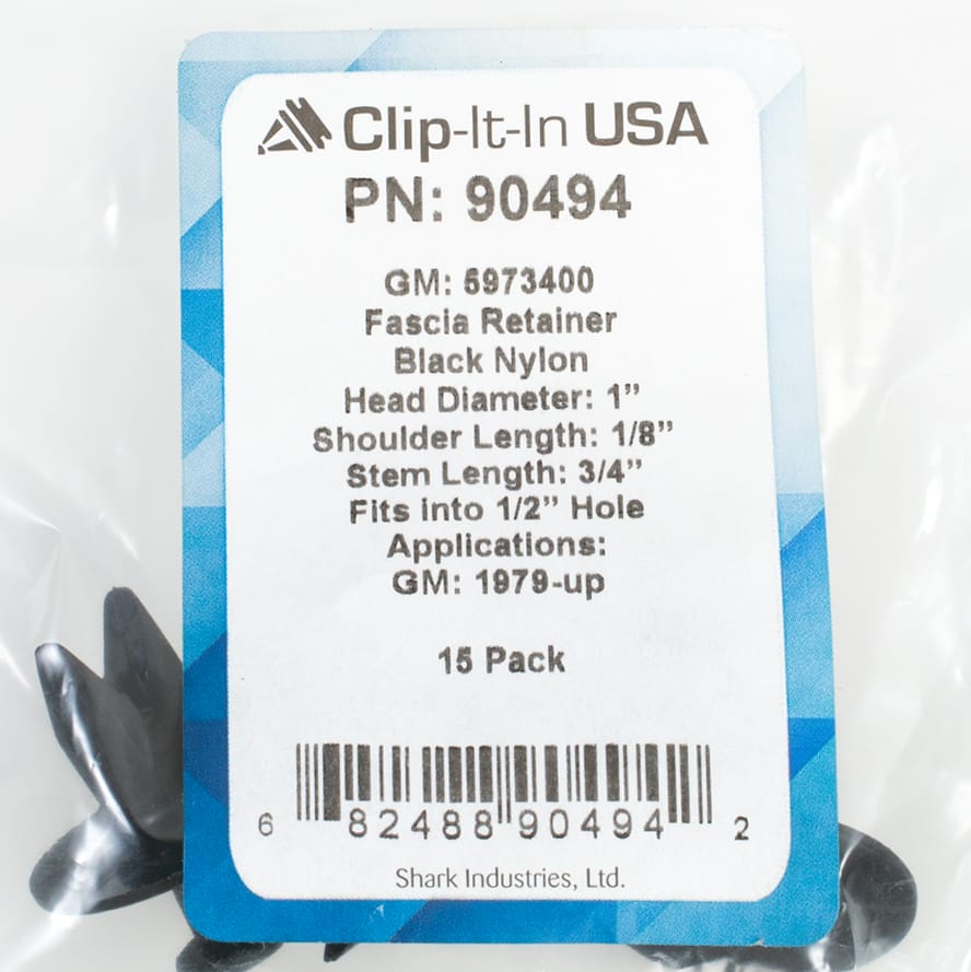 15 PK | Push Type Retainer/Fascia - GM 5973400 - Image 5