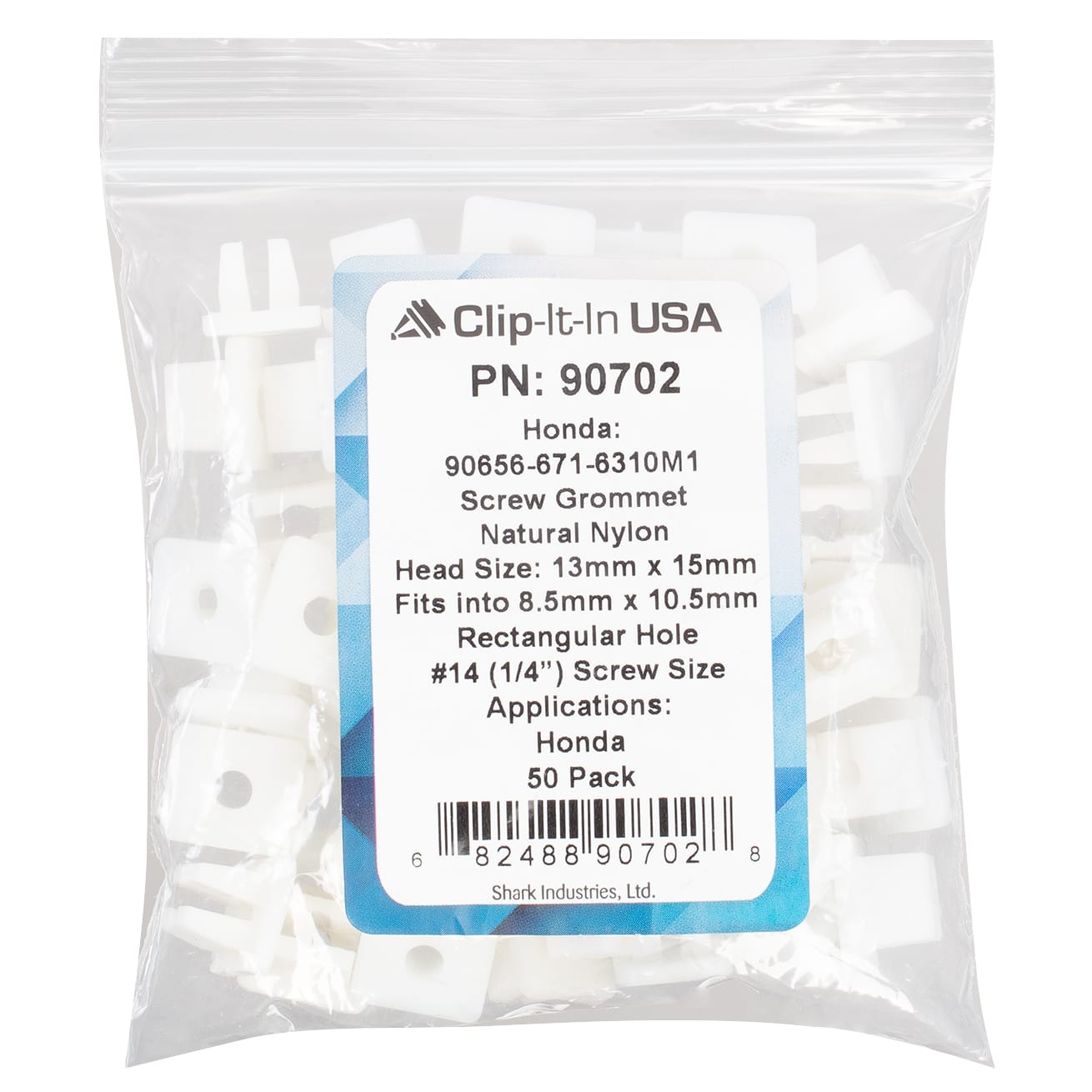 50 PK | Grommet-Screw #14 - Honda 90656-671-6310M1 - Image 6