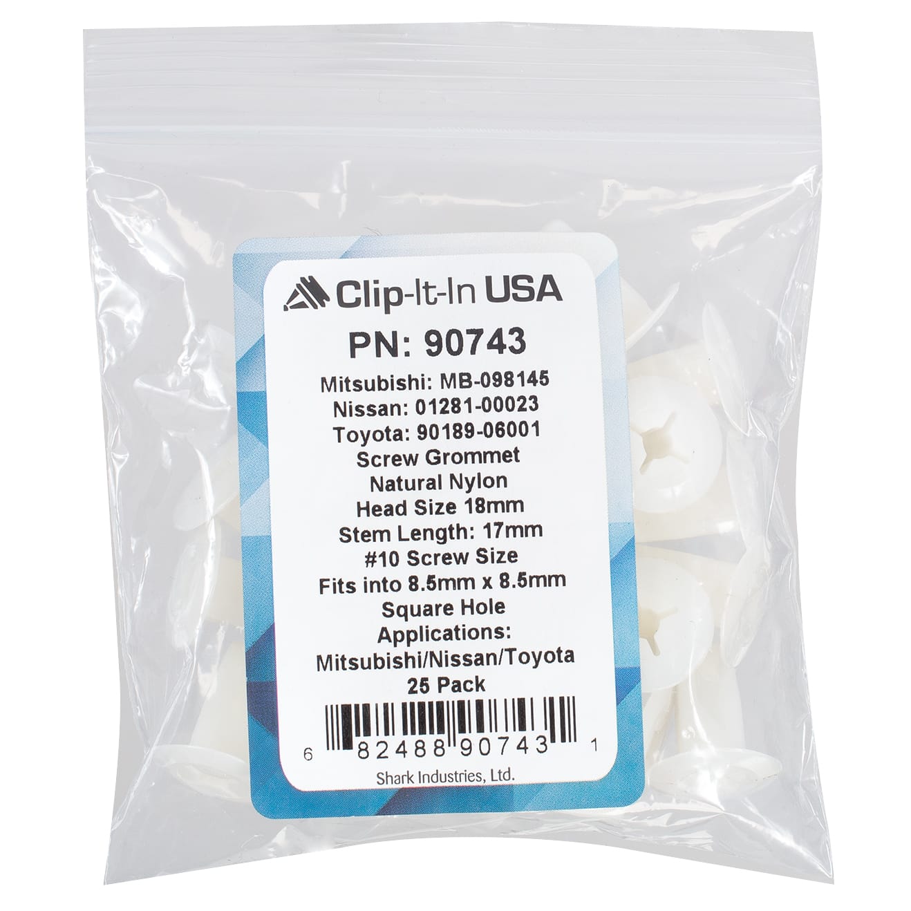 25 PK | Grommet-Screw - Mitsubishi MB-098145 - Image 5