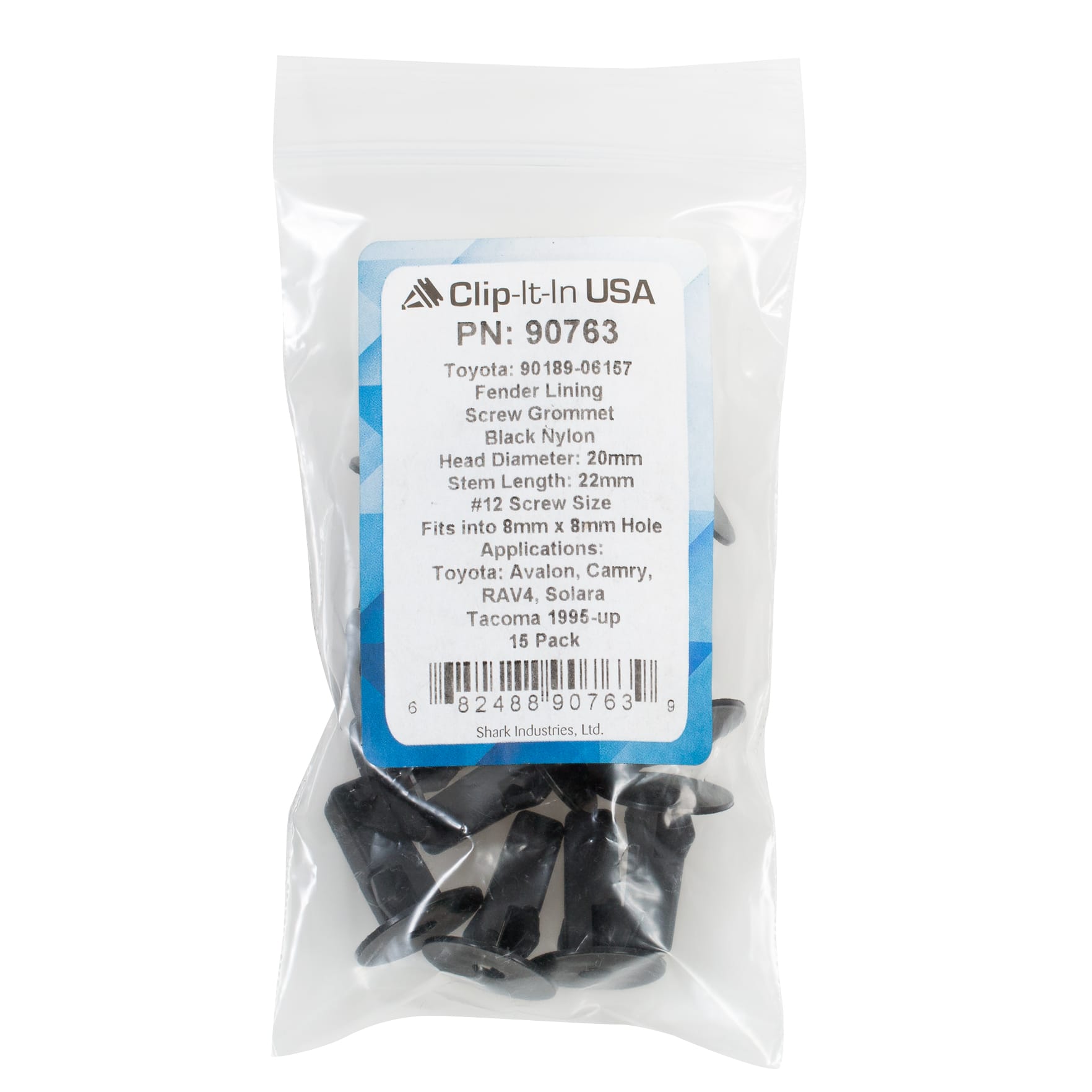 15 PK | Grommet-Fender Lining - Toyota 90189-06157 - Image 5
