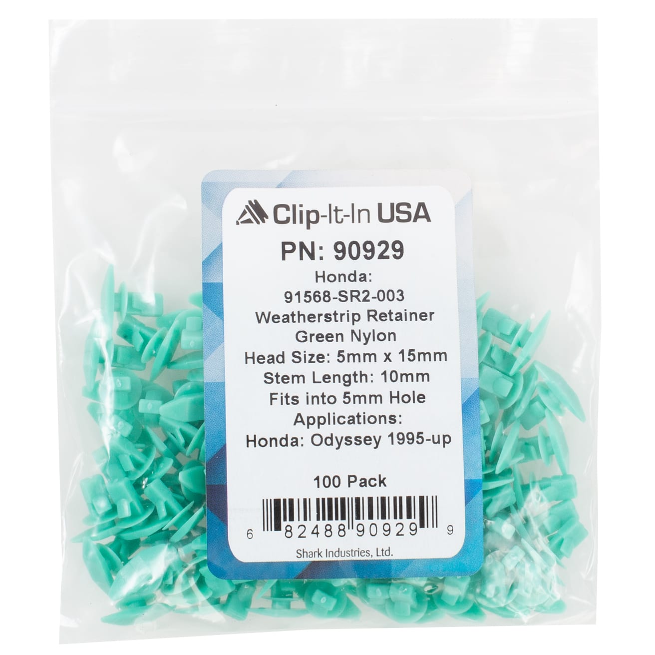 100 PK | Weatherstrip Retainer - Honda 91568-SR2-003 - Image 5