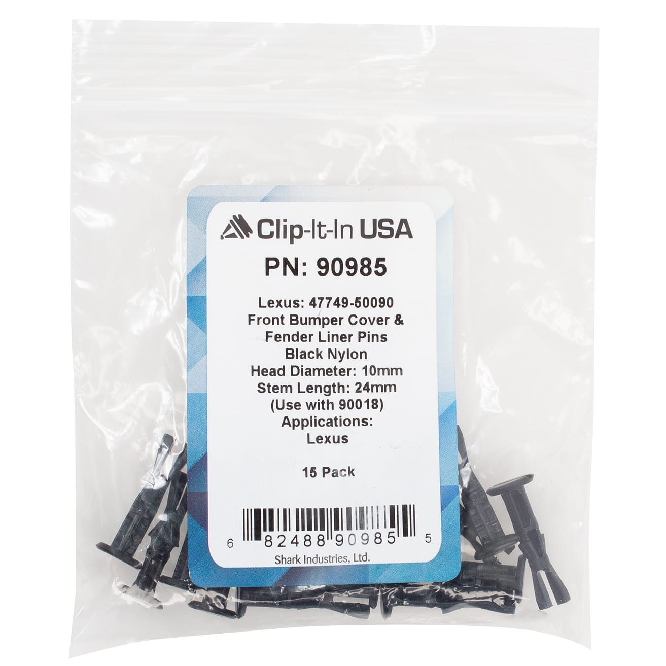 15 PK | Bumper Liner Pins - Lexus 47749-50090 - Image 5