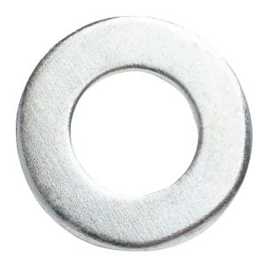 50 PK | Metric Flat Washer - 8mm Bright Zinc