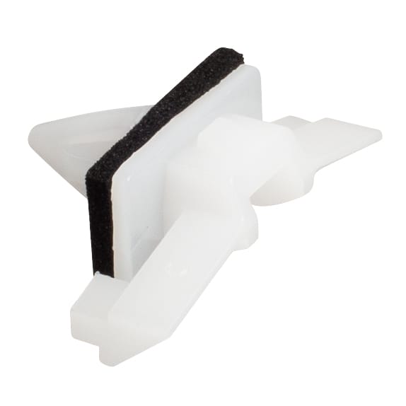 15 PK | Moulding Clip White w/ Sealer - Image 2