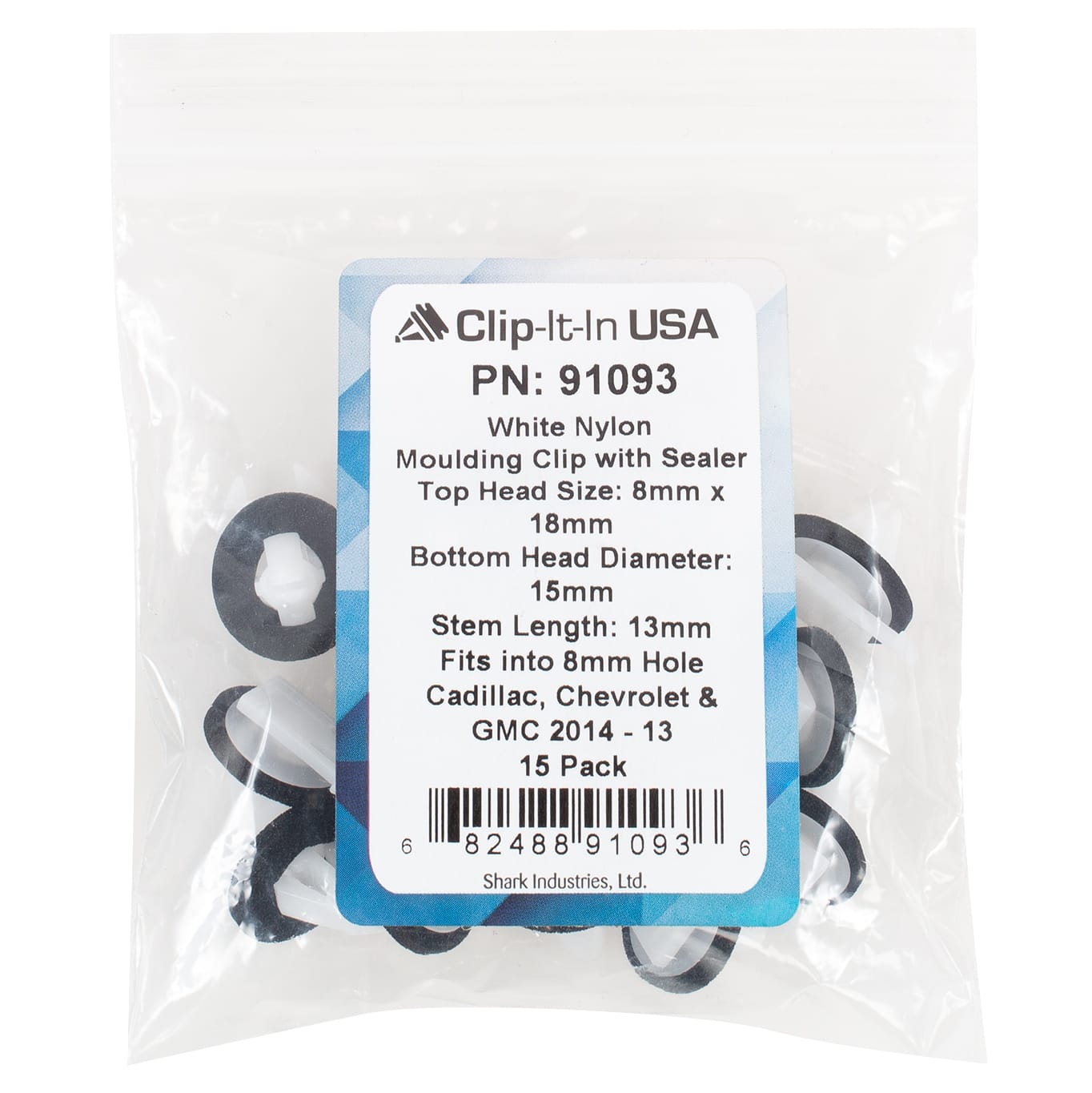 15 PK | GM Moulding Clip w/ Sealer - Image 5